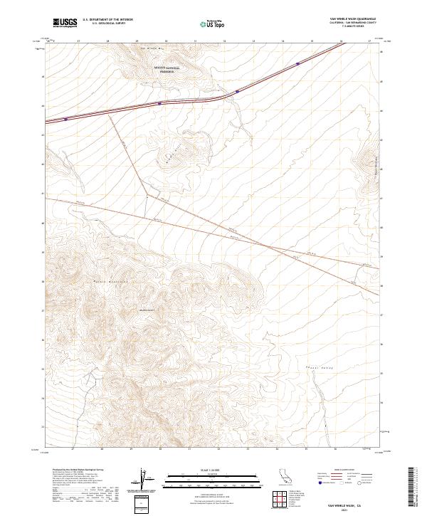 Van Winkle Wash topographic map thumbnail