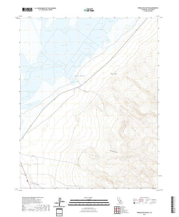 Vermillion Canyon topographic map thumbnail