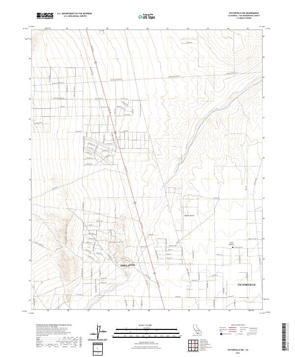 Victorville NW topographic map thumbnail