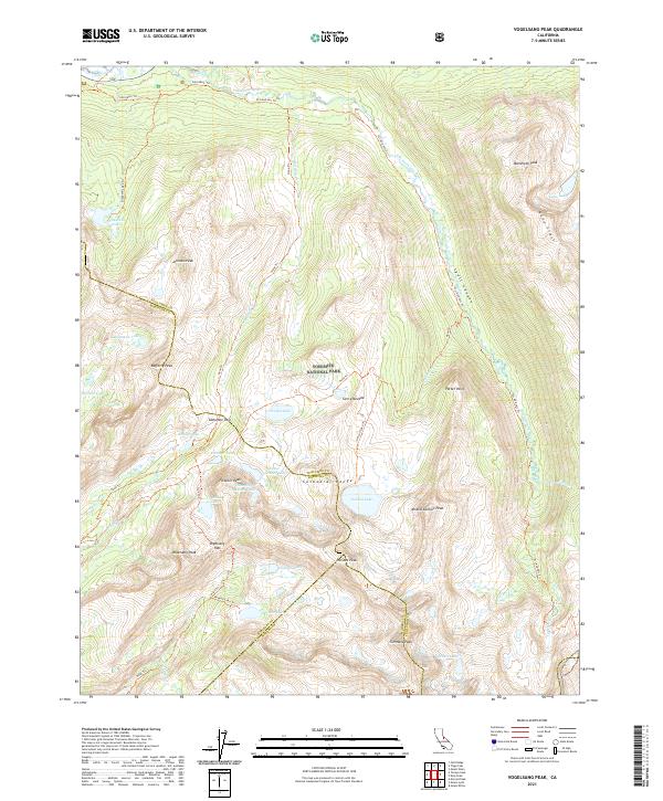 Vogelsang Peak topographic map thumbnail