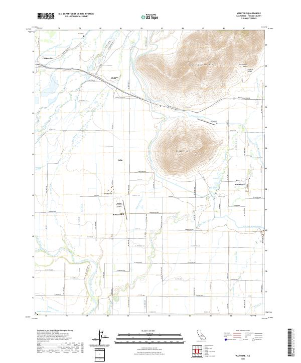 Wahtoke topographic map thumbnail