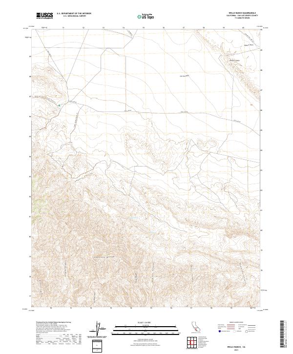 Wells Ranch 2021 topographic map thumbnail