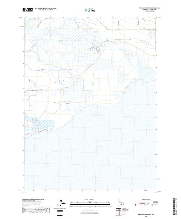 Wendel Hot Springs topographic map thumbnail