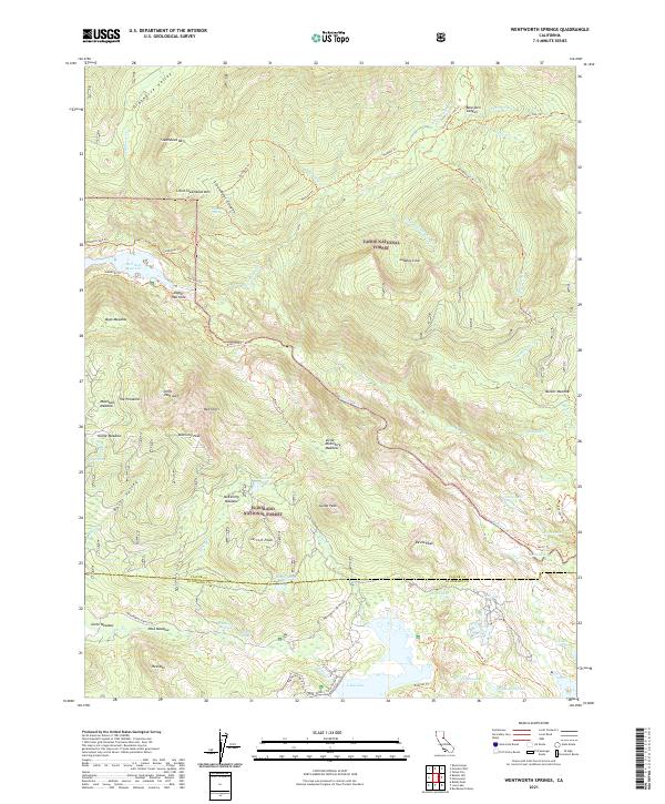 Wentworth Springs topographic map thumbnail