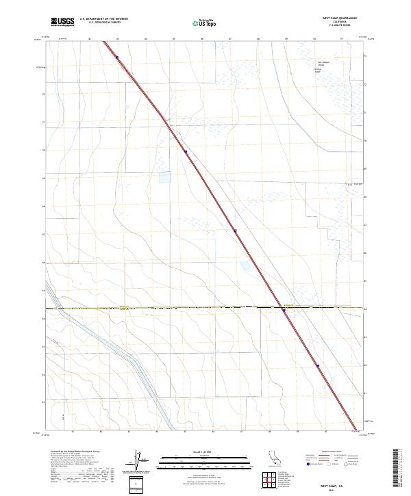 West Camp 2021 topographic map thumbnail