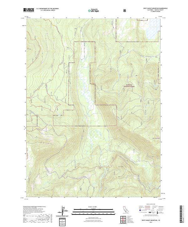 West Haight Mountain topographic map thumbnail