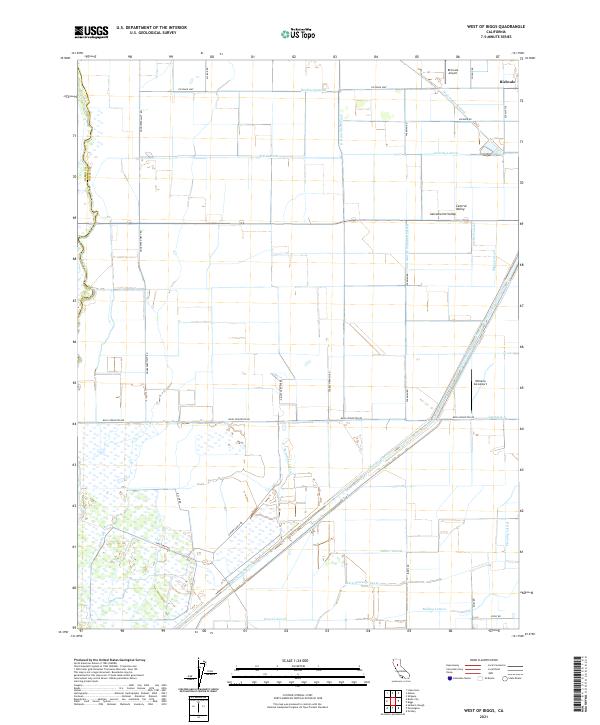 West of Biggs topographic map thumbnail