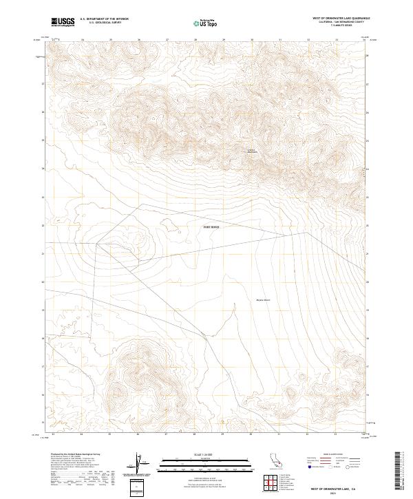 West of Drinkwater Lake topographic map thumbnail