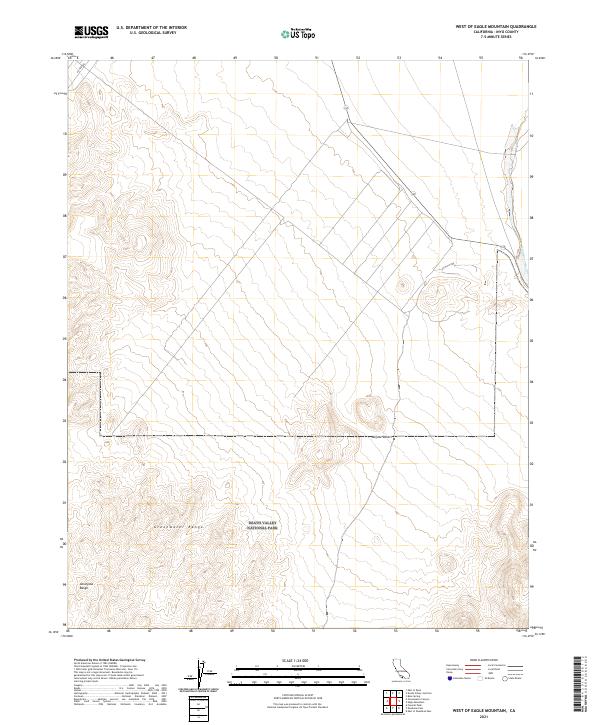 West of Eagle Mountain topographic map thumbnail