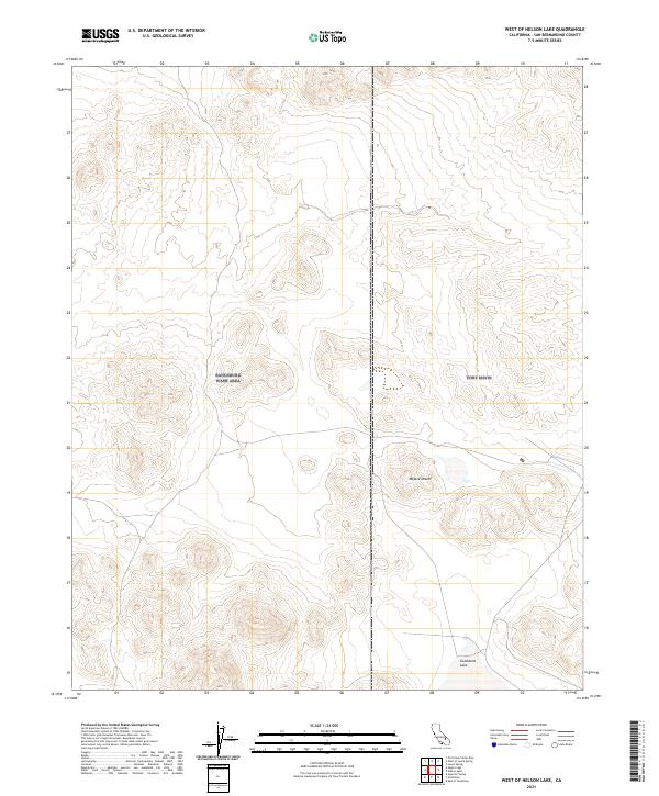 West of Nelson Lake topographic map thumbnail