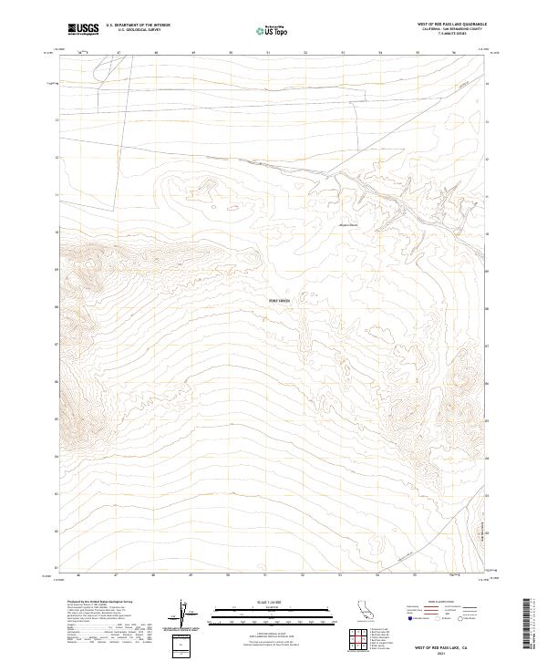 West of Red Pass Lake topographic map thumbnail