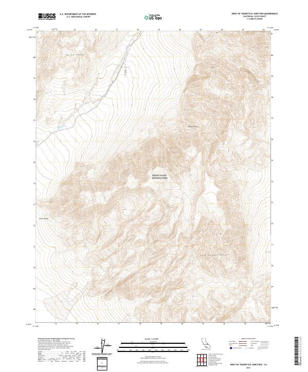 West of Teakettle Junction topographic map thumbnail