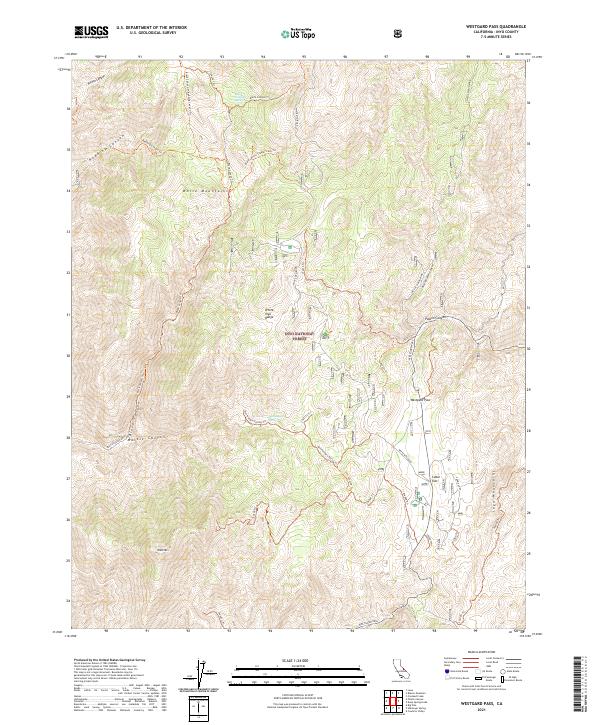 Westgard Pass 2021 topographic map thumbnail