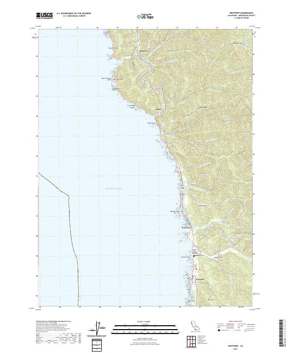 Westport 2021 topographic map thumbnail