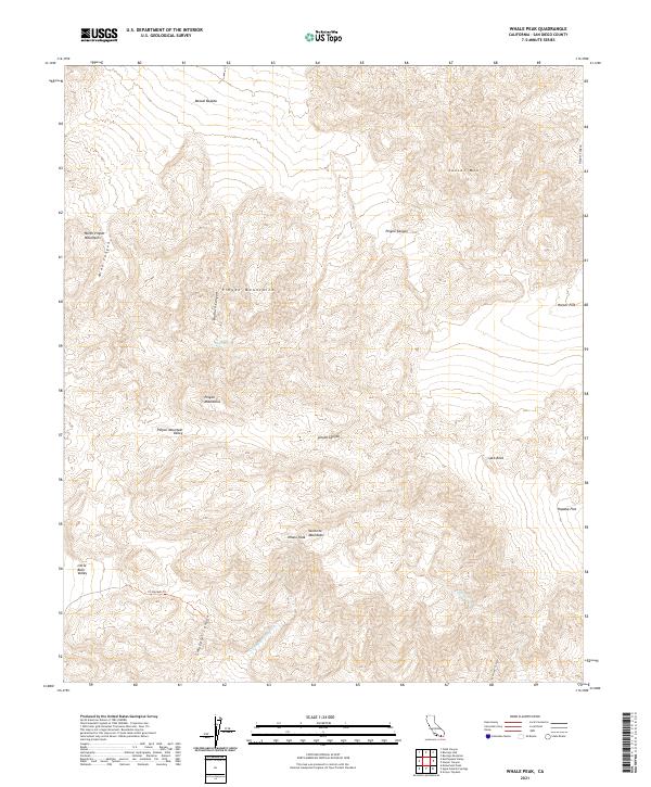 Whale Peak 2021 topographic map thumbnail