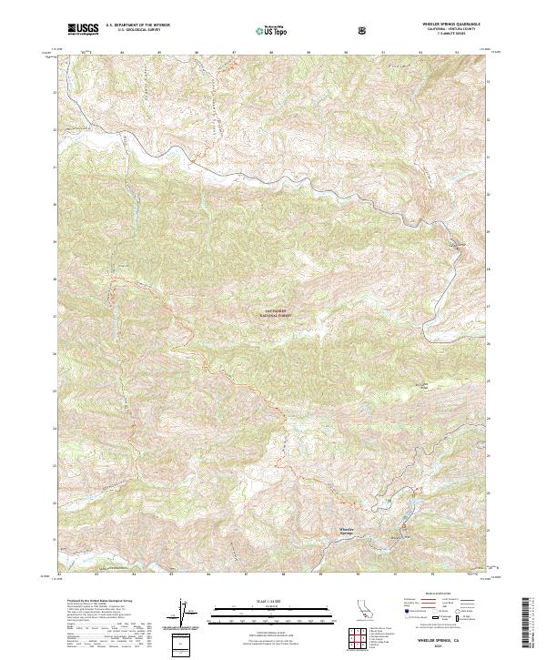 Wheeler Springs topographic map thumbnail