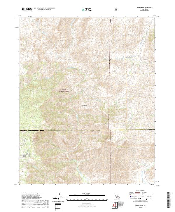 White Dome 2022 topographic map thumbnail