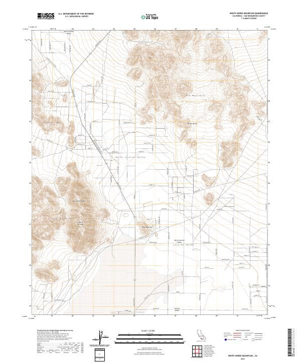 White Horse Mountain 2021 topographic map thumbnail