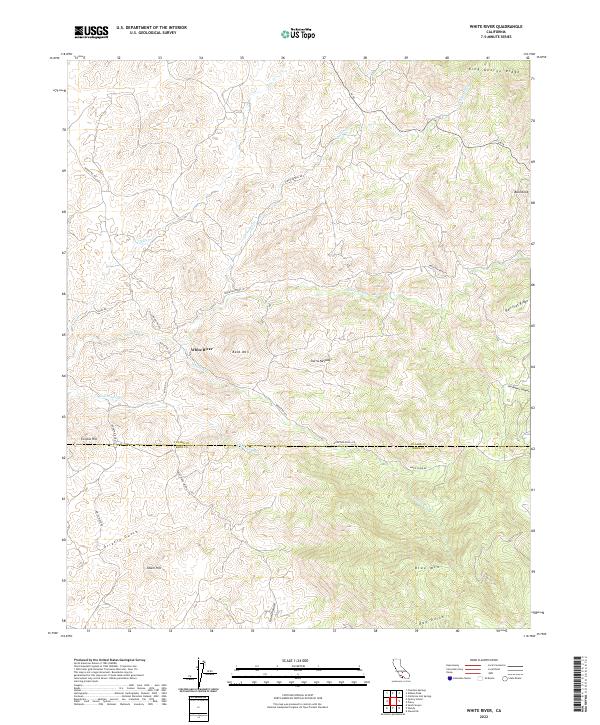 White River 2022 topographic map thumbnail