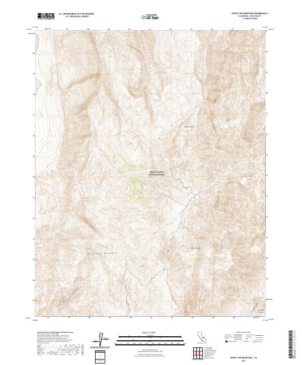 White Top Mountain 2021 topographic map thumbnail