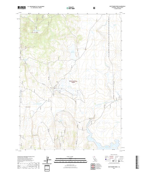 Whittemore Ridge topographic map thumbnail
