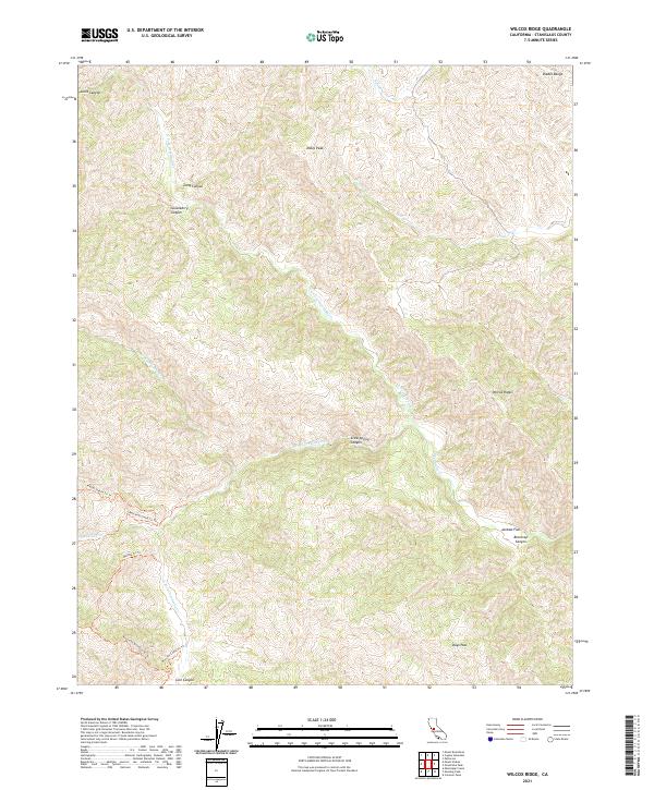 Wilcox Ridge 2021 topographic map thumbnail