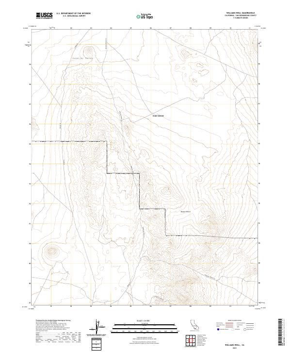 Williams Well 2021 topographic map thumbnail