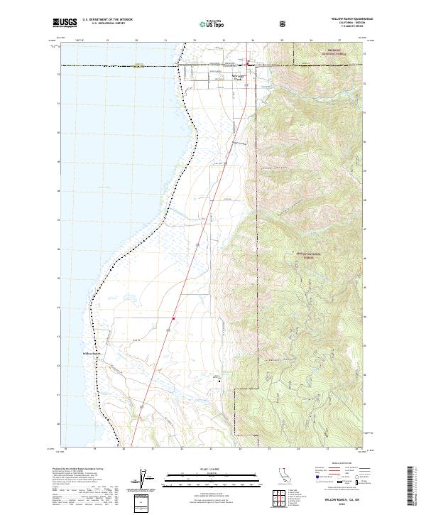 Willow Ranch 2022 topographic map thumbnail