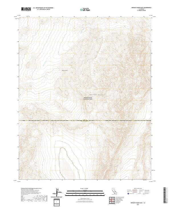 Wingate Wash East topographic map thumbnail