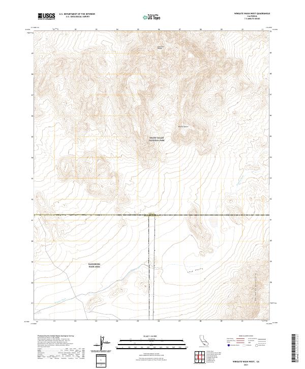 Wingate Wash West topographic map thumbnail