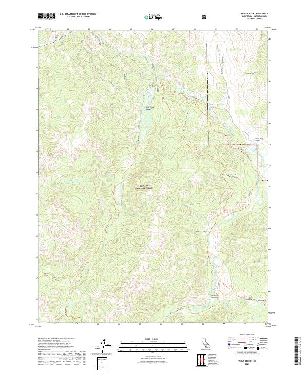 Wolf Creek topographic map thumbnail