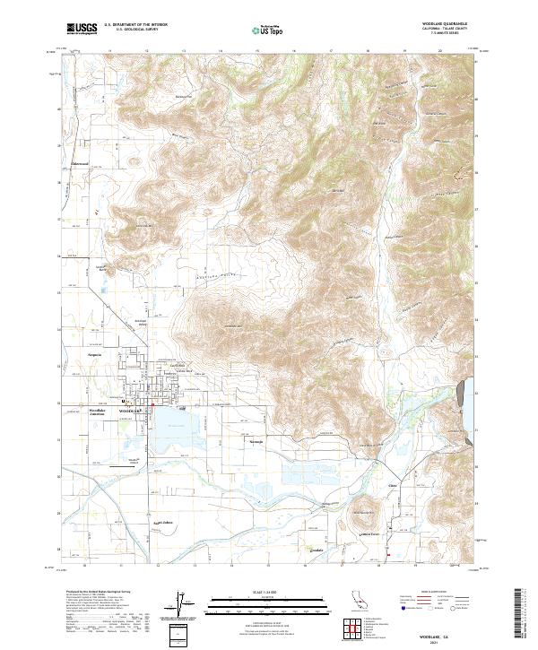 Woodlake 2021 topographic map thumbnail