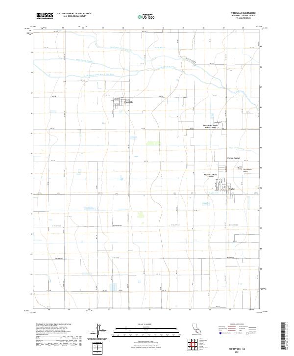 Woodville topographic map thumbnail