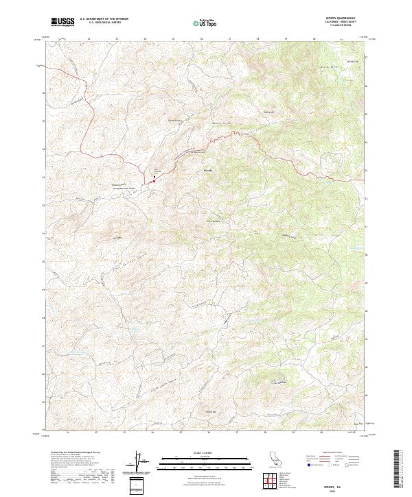Woody 2022 topographic map thumbnail
