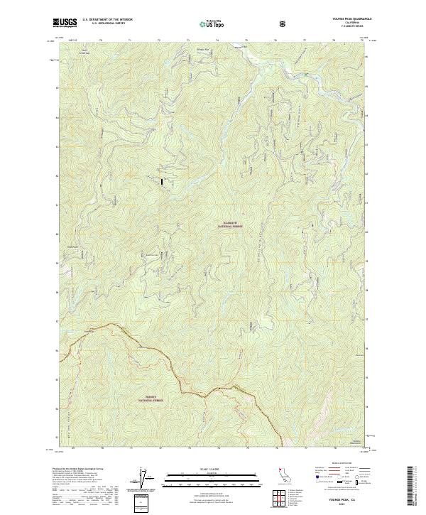 Youngs Peak 2021 topographic map thumbnail