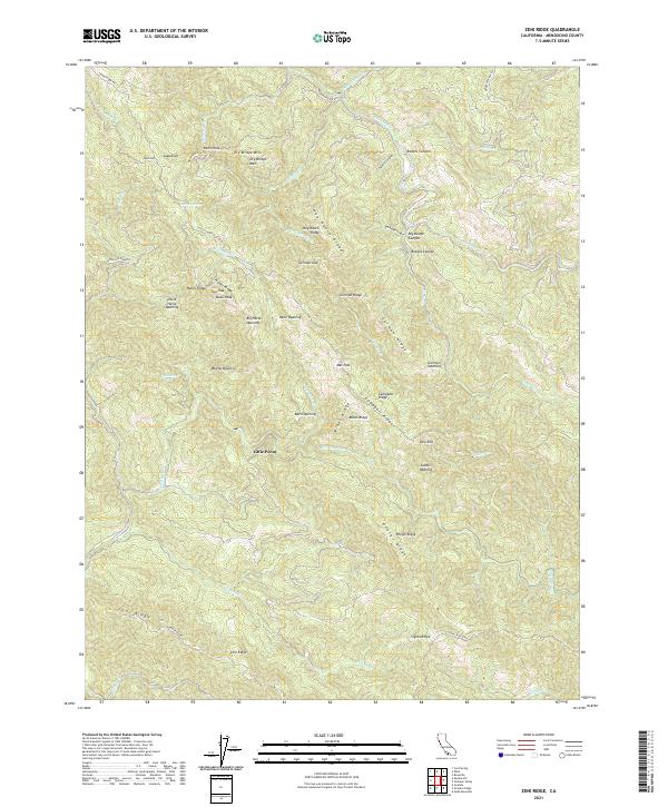 Zeni Ridge 2021 topographic map thumbnail