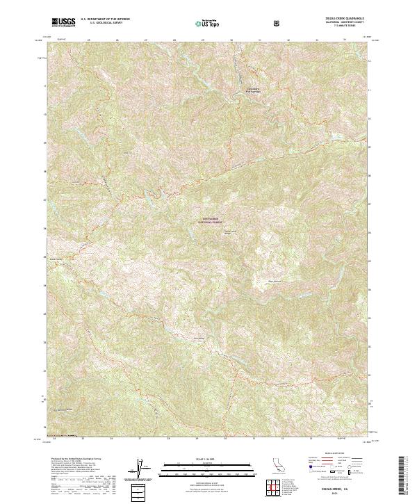 Zigzag Creek 2021 topographic map thumbnail