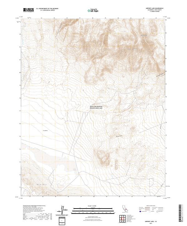 Airport Lake topographic map thumbnail