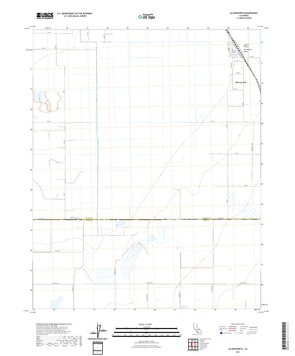 Allensworth topographic map thumbnail