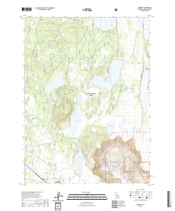 Ambrose topographic map thumbnail