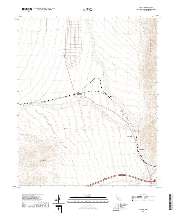 Bannock topographic map thumbnail