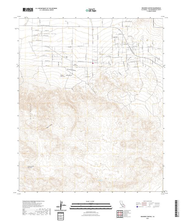Bighorn Canyon topographic map thumbnail