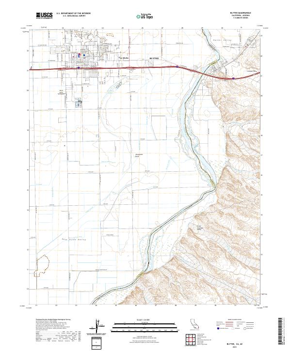 Blythe topographic map thumbnail