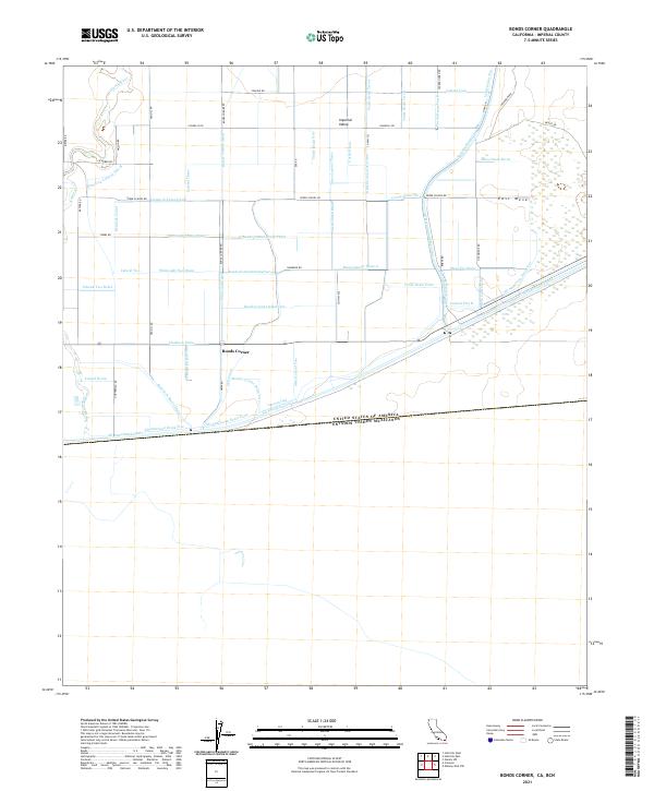 Bonds Corner topographic map thumbnail