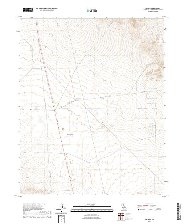 Boron NE topographic map thumbnail