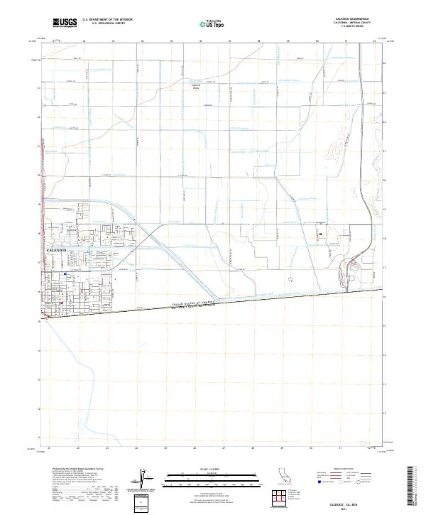 Calexico topographic map thumbnail