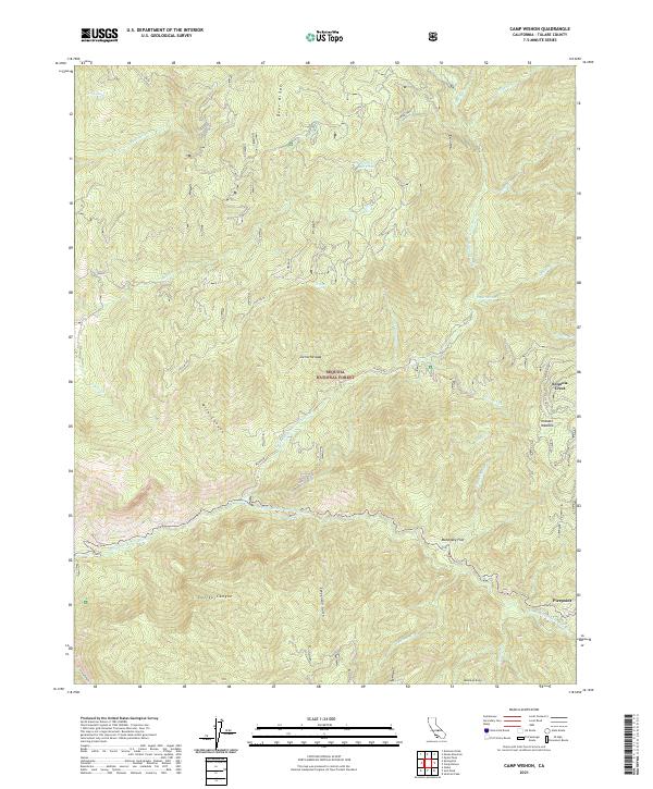 Camp Wishon topographic map thumbnail