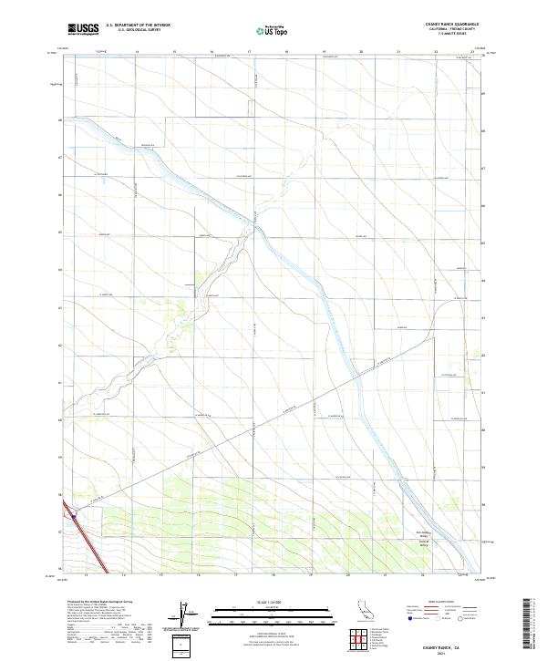 Chaney Ranch 2021 topographic map thumbnail