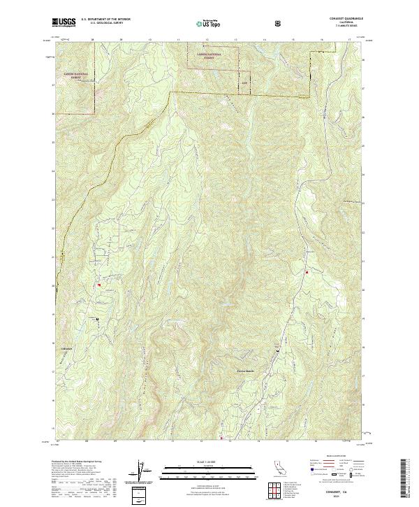 Cohasset 2021 topographic map thumbnail