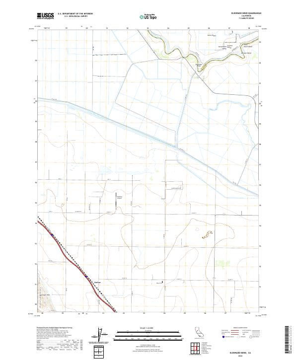 Eldorado Bend topographic map thumbnail